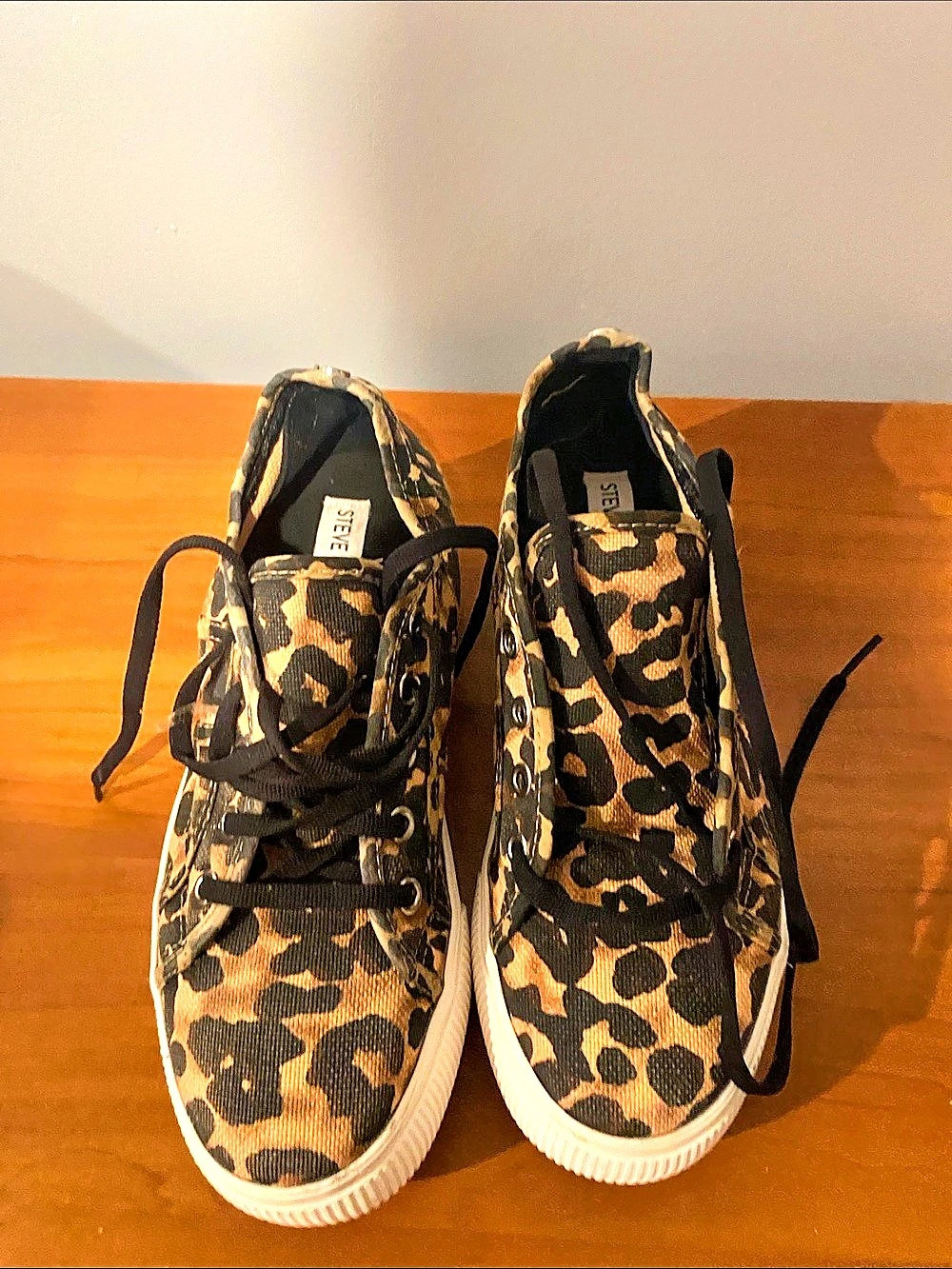 Steve Madden Emmi Leopard Print Sneakers